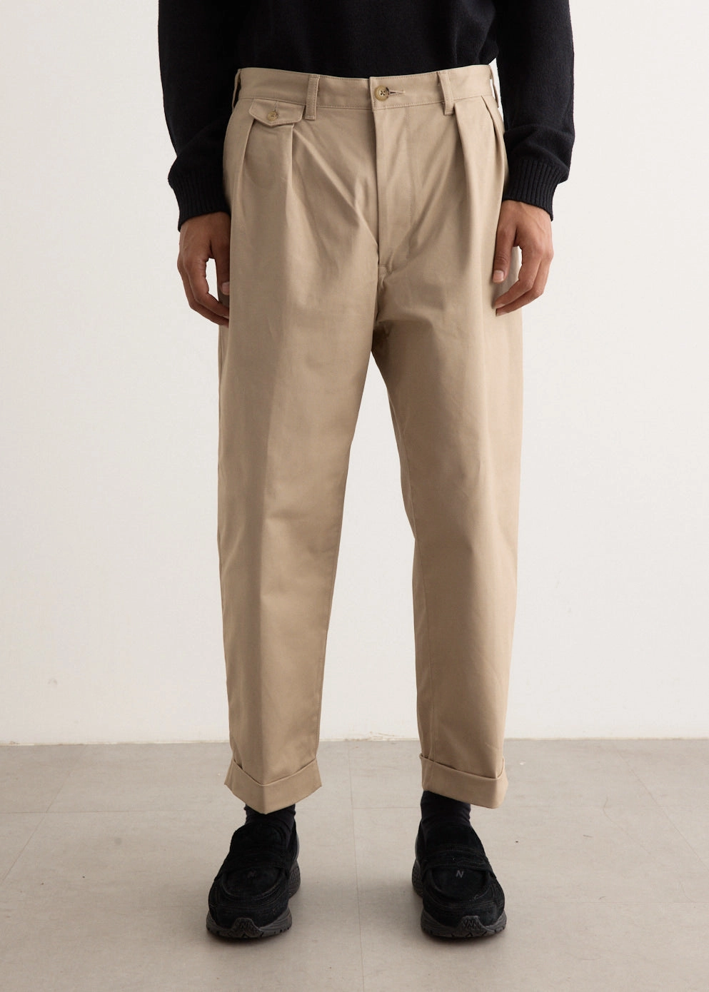 2 Pleats Twill Pants