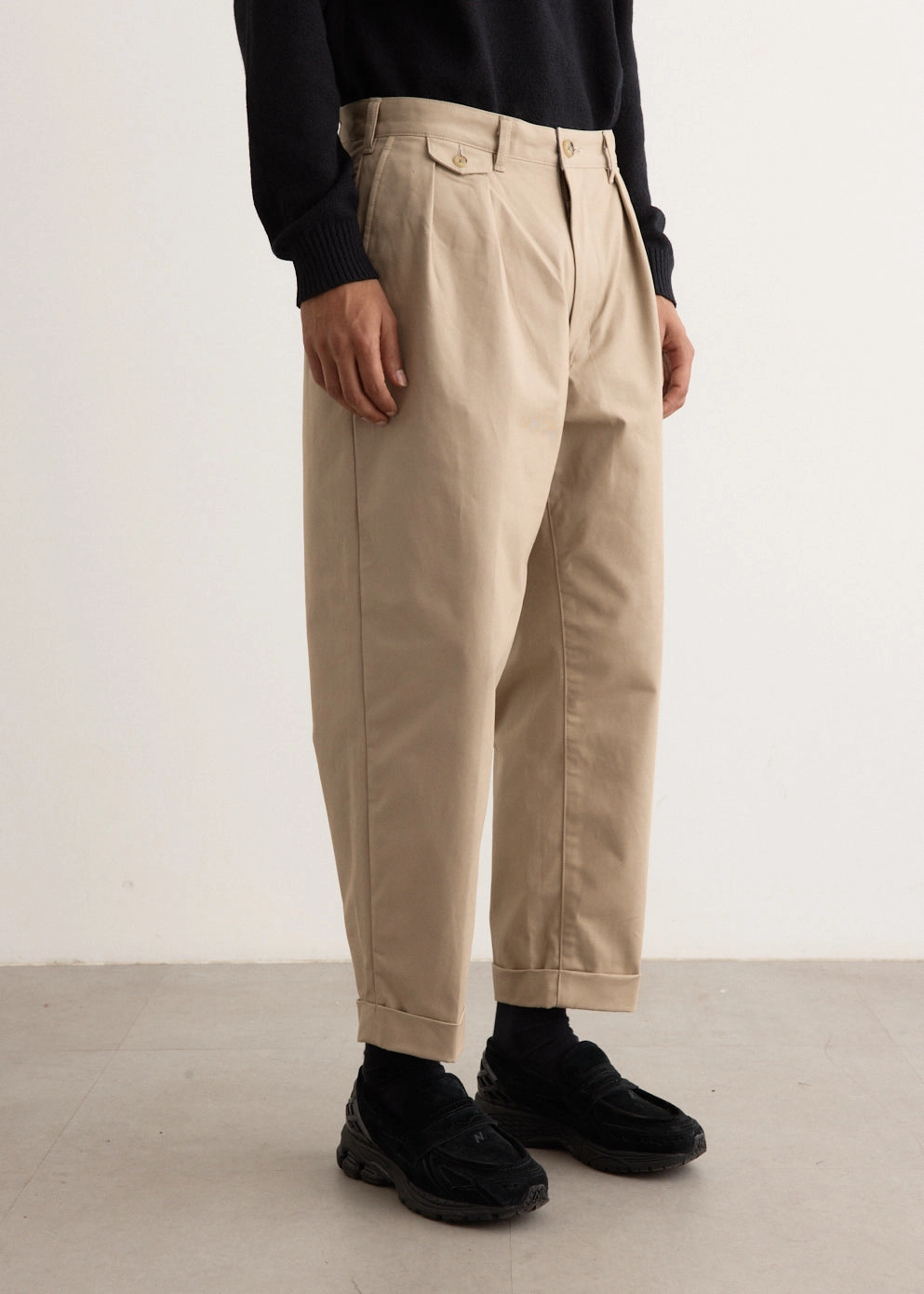 2 Pleats Twill Pants