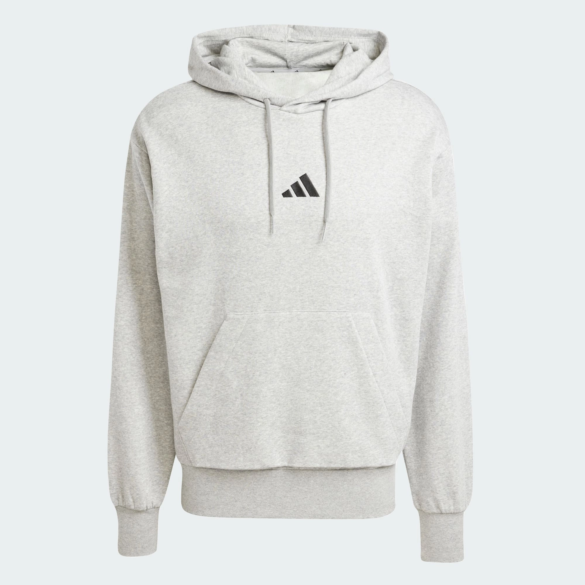 ADIDAS MEN'S FEELCOZY FLEECE GREY HOODIE