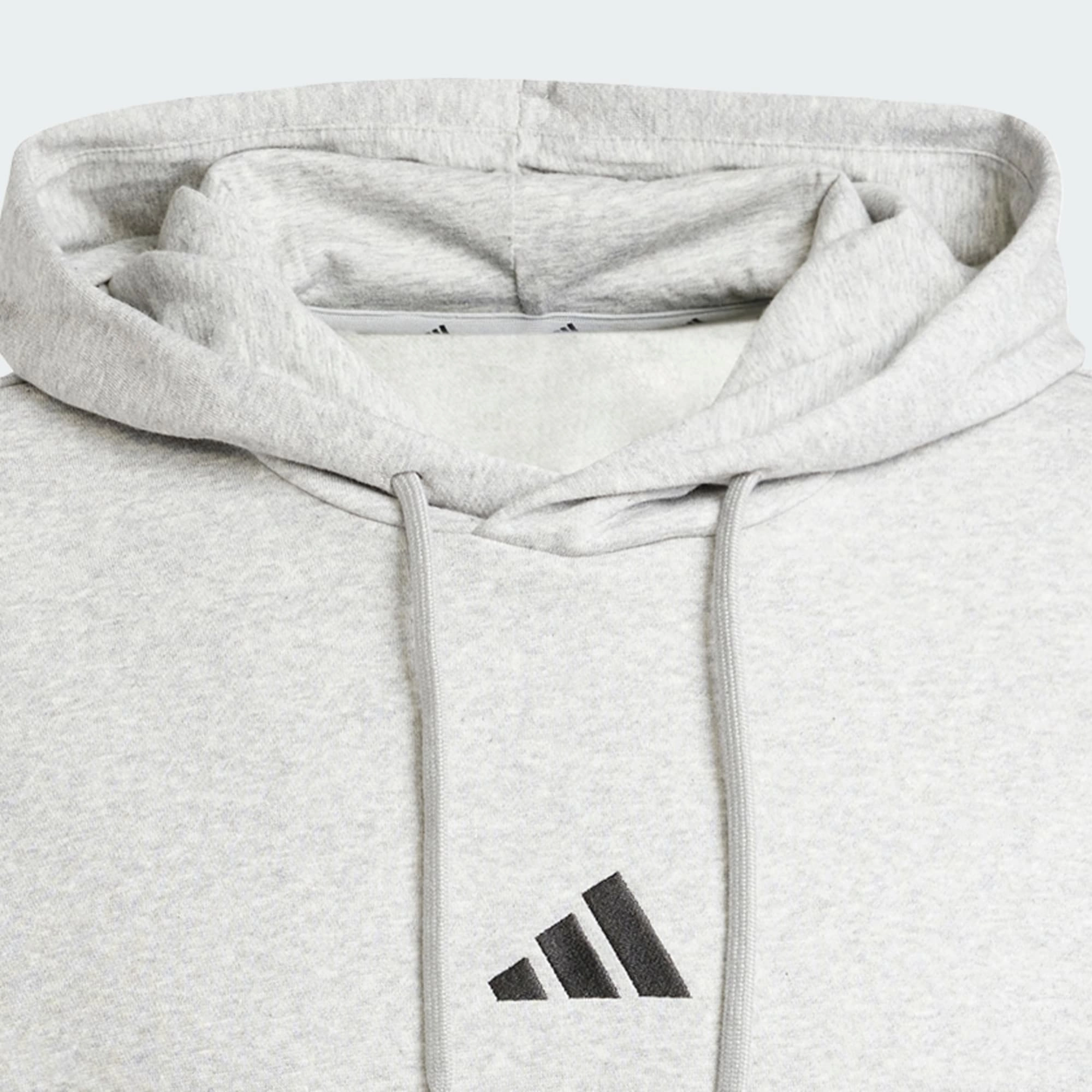 ADIDAS MEN'S FEELCOZY FLEECE GREY HOODIE