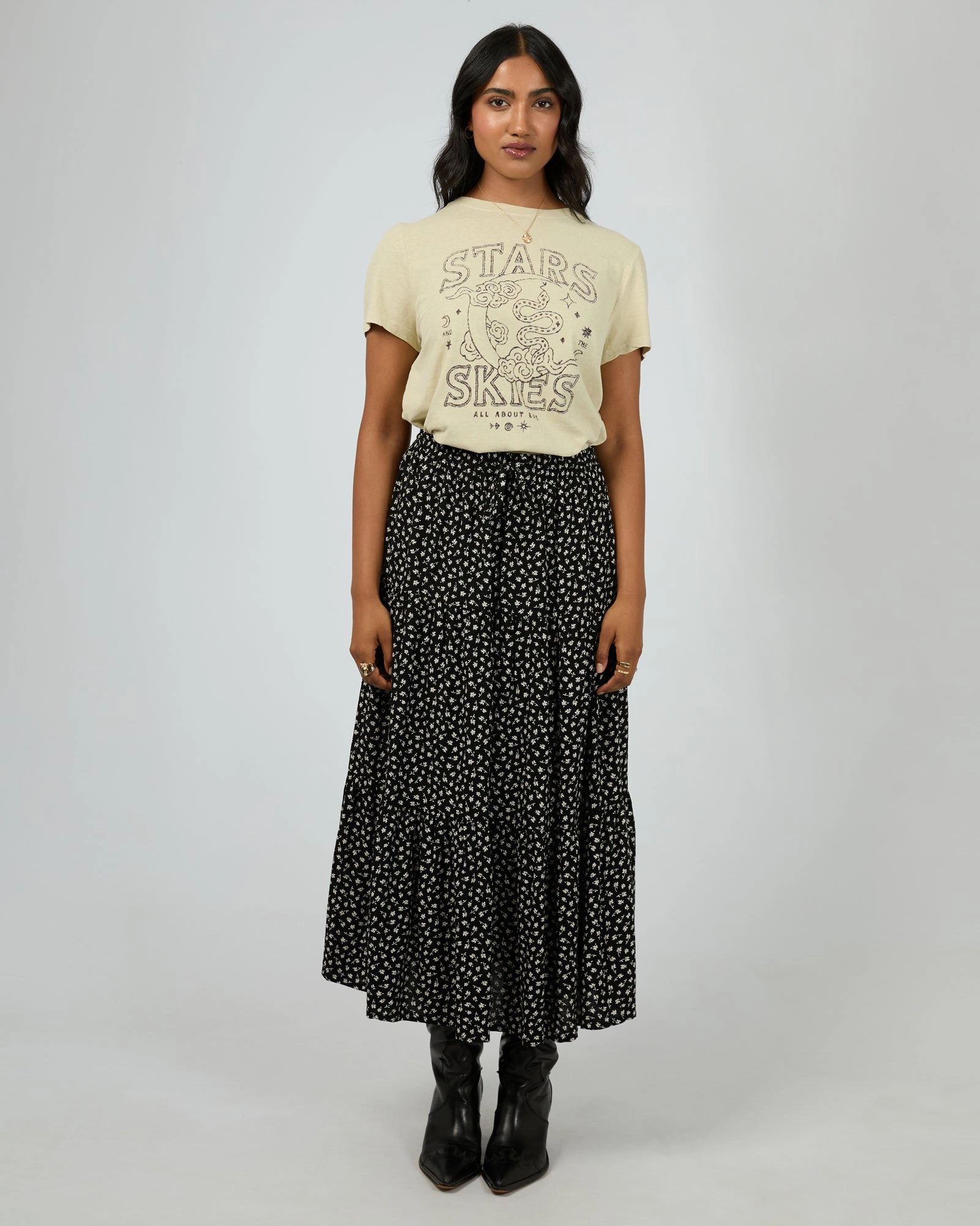 All About Eve Wren Maxi Skirt Black
