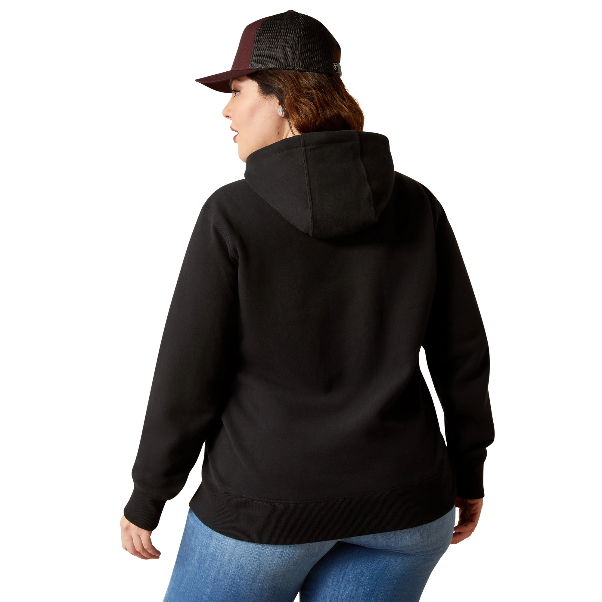 Ariat Ladies 10051999 Steer Stitch Hoodie in Black