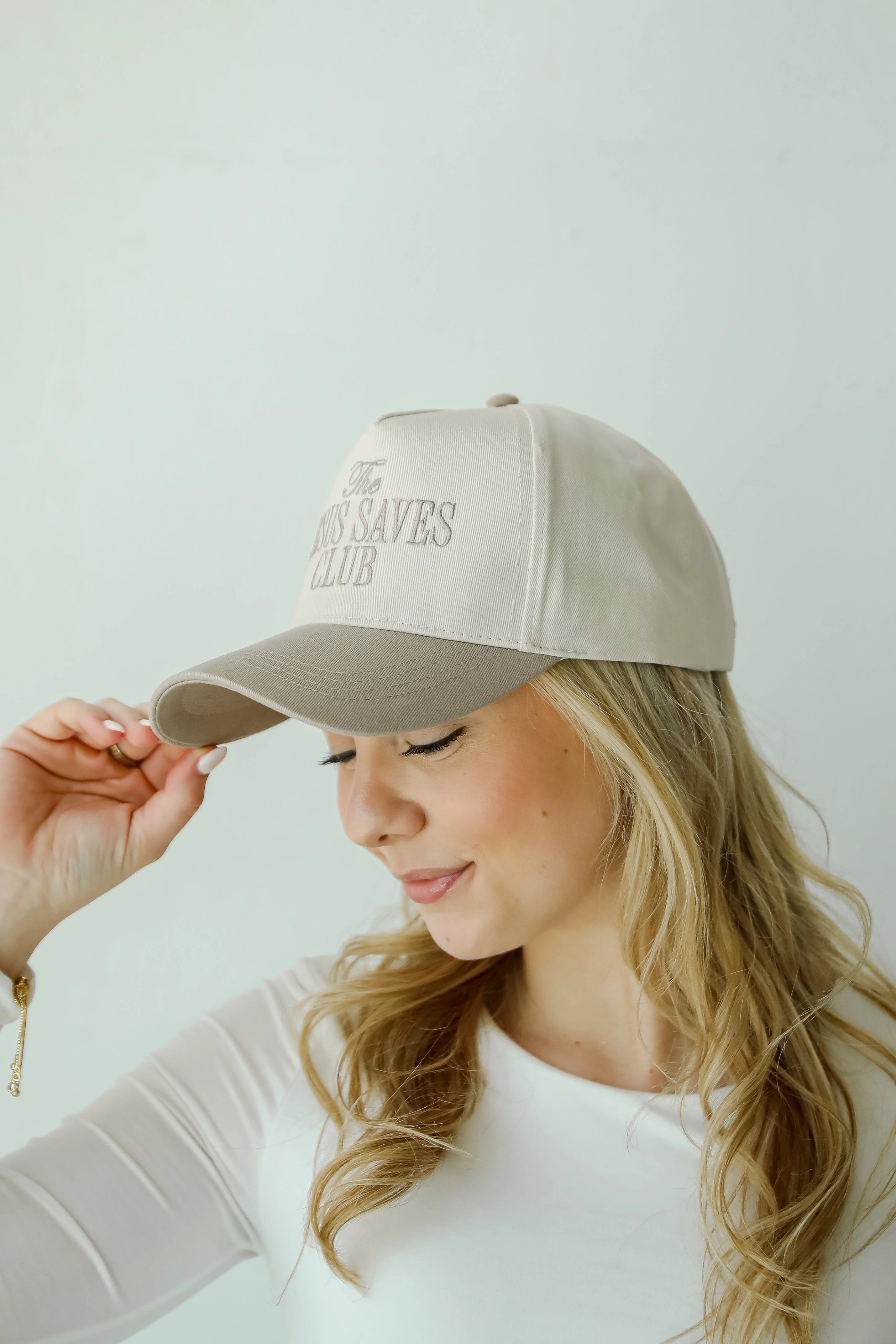 Beige The Jesus Saves Club Hat