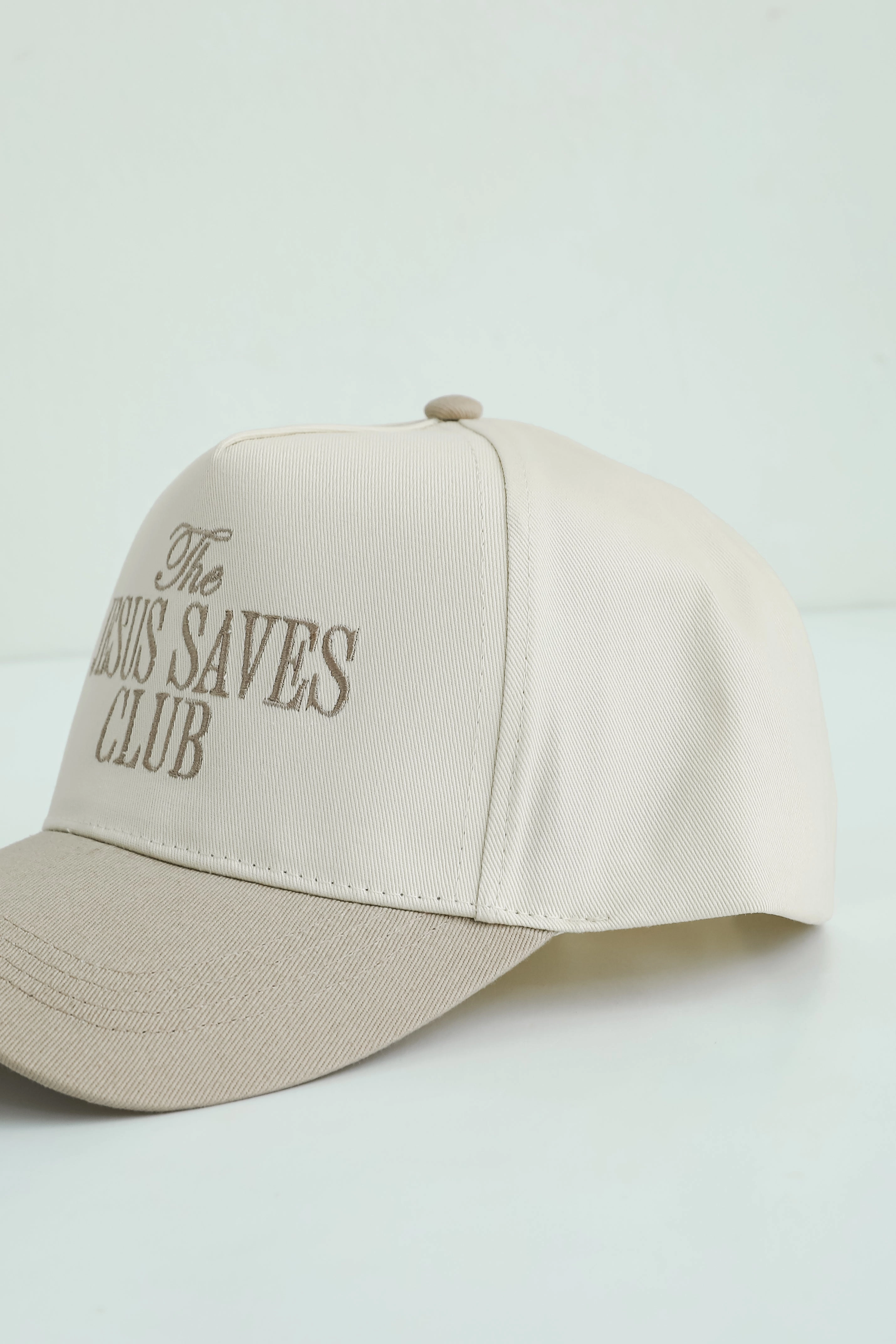 Beige The Jesus Saves Club Hat