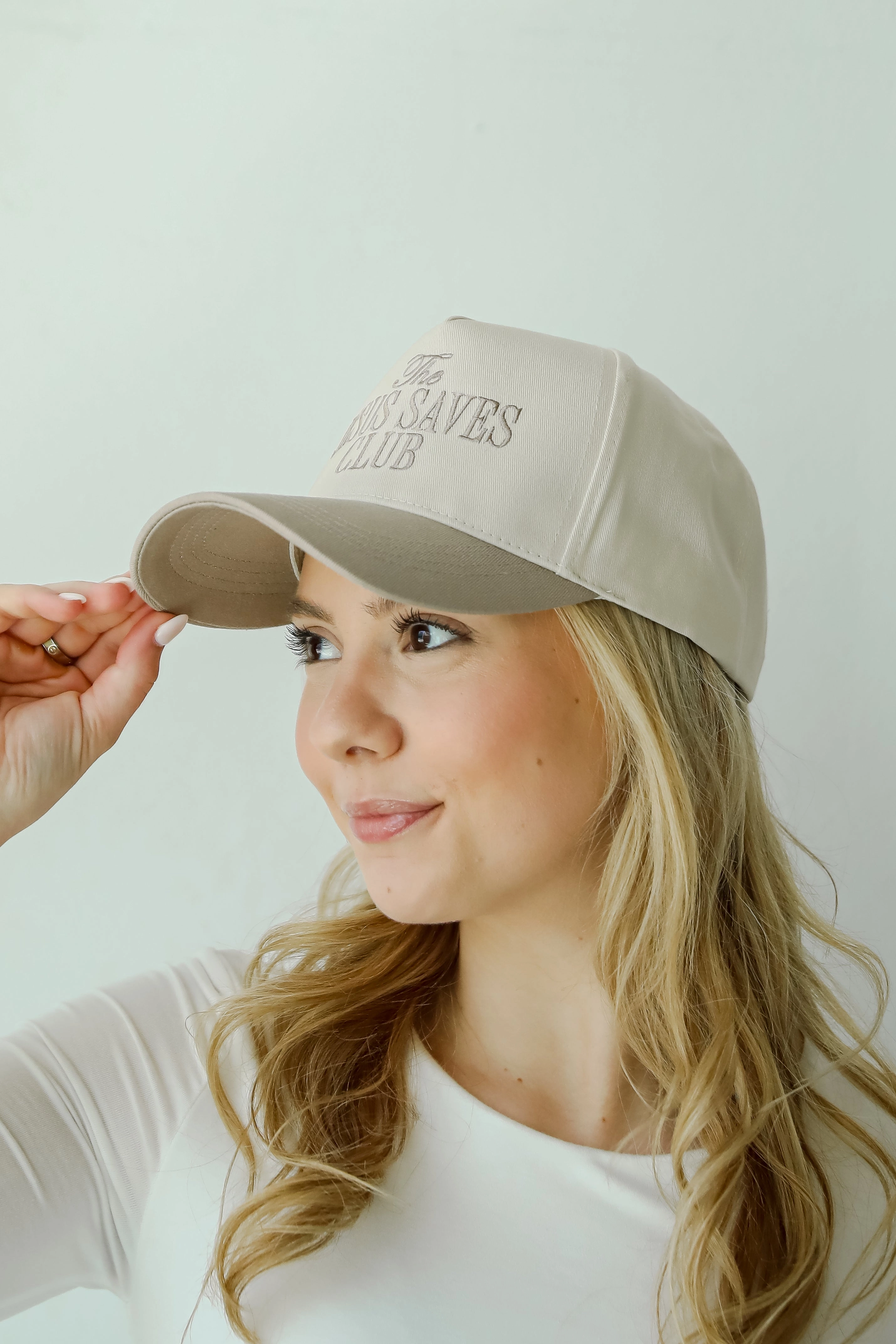 Beige The Jesus Saves Club Hat