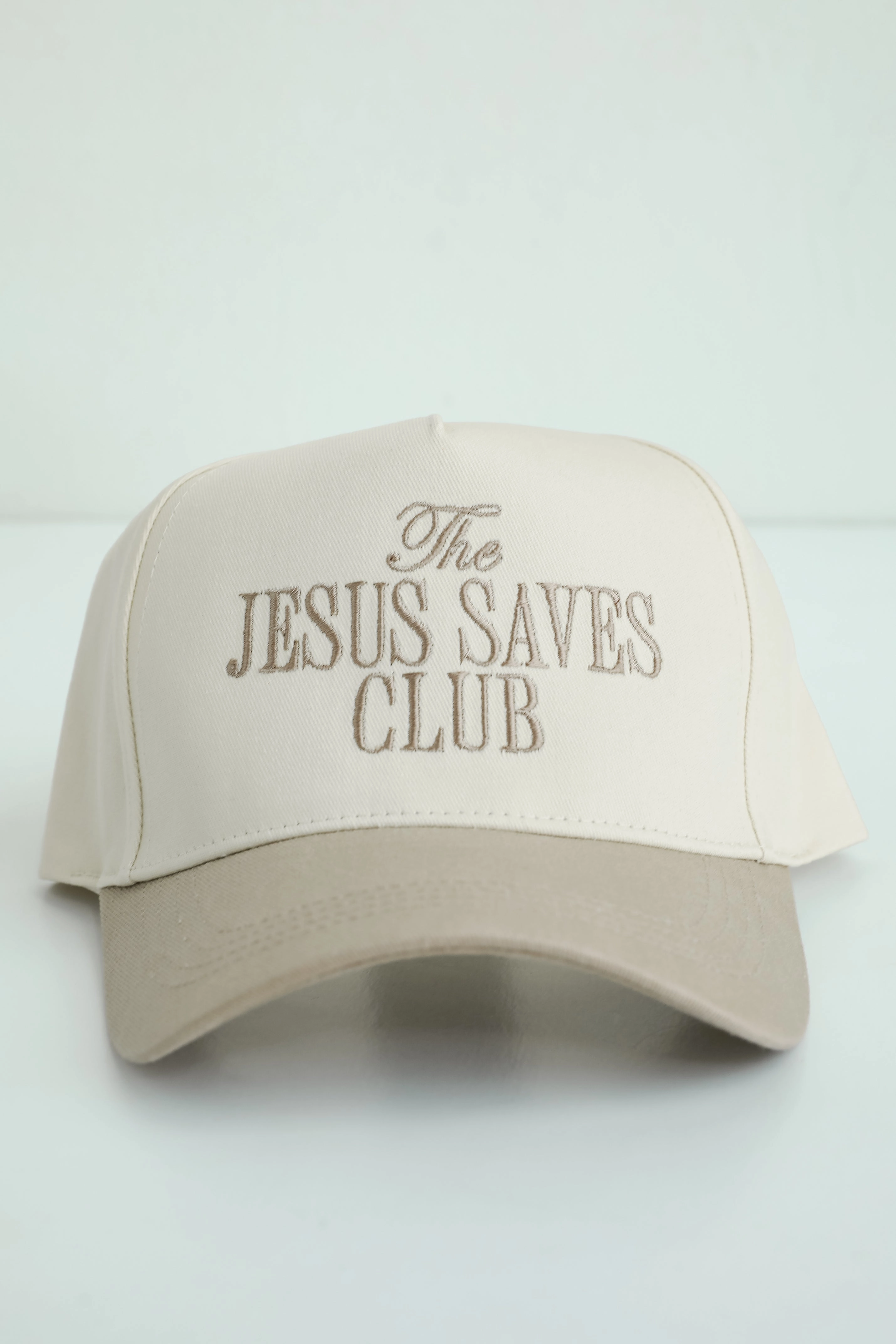 Beige The Jesus Saves Club Hat