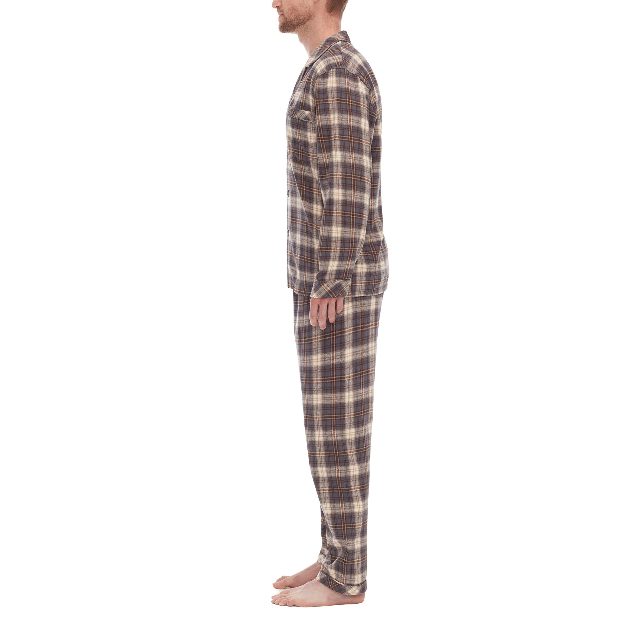 Big And Tall Holiday Flannel L/S Pajama