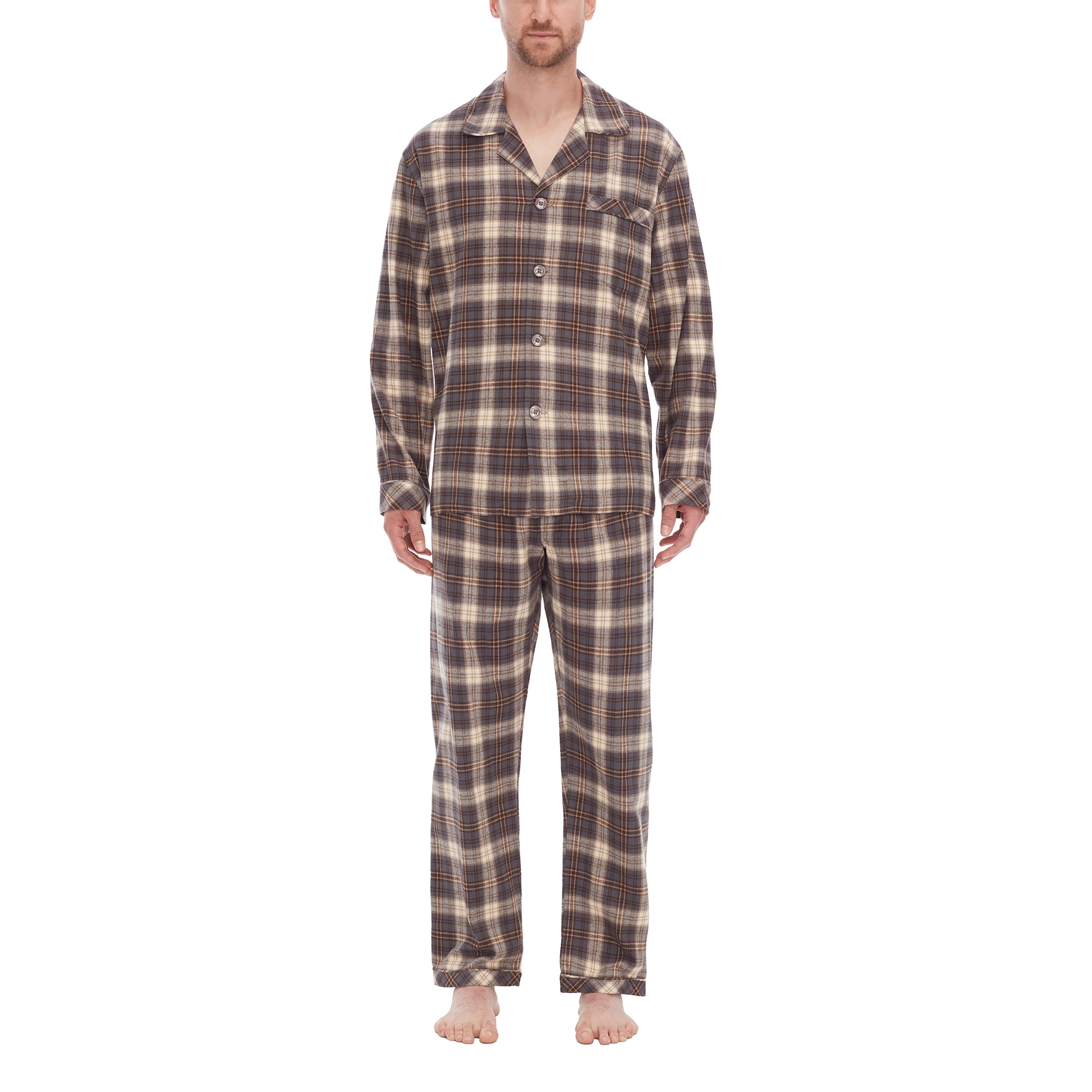 Big And Tall Holiday Flannel L/S Pajama