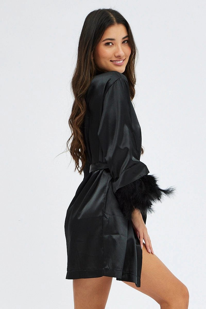 Black Feather Robe