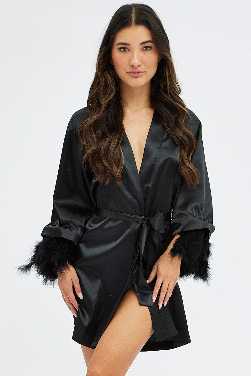 Black Feather Robe