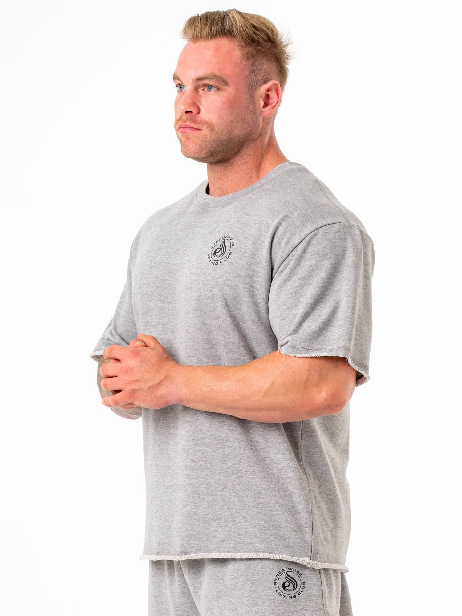 Box Fleece T-Shirt - Grey Marle