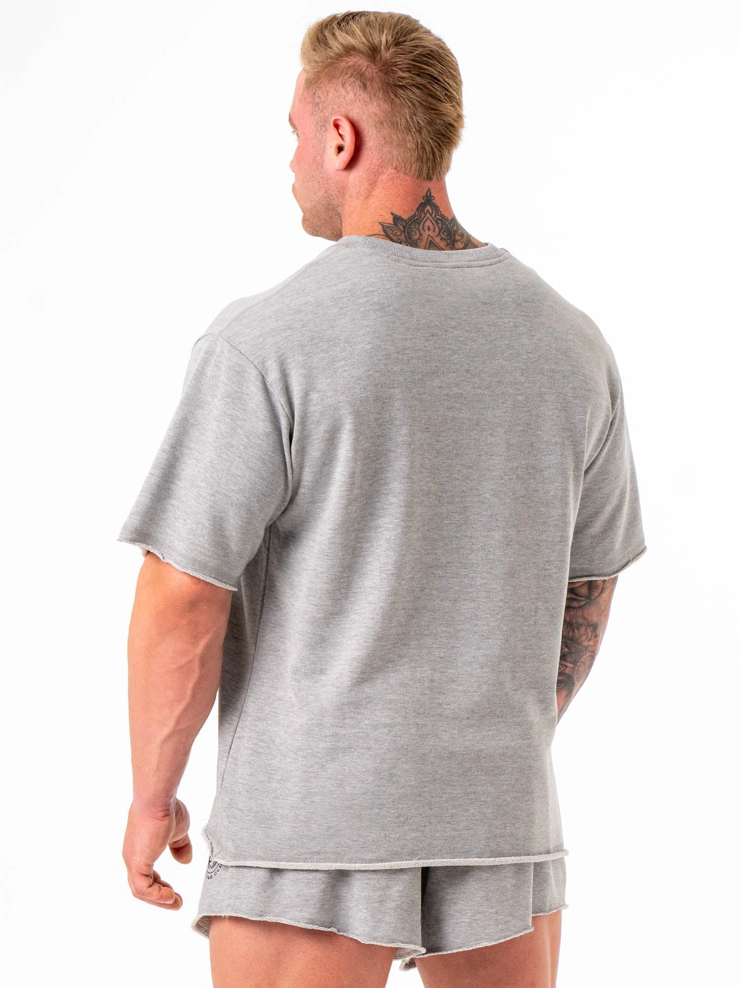 Box Fleece T-Shirt - Grey Marle