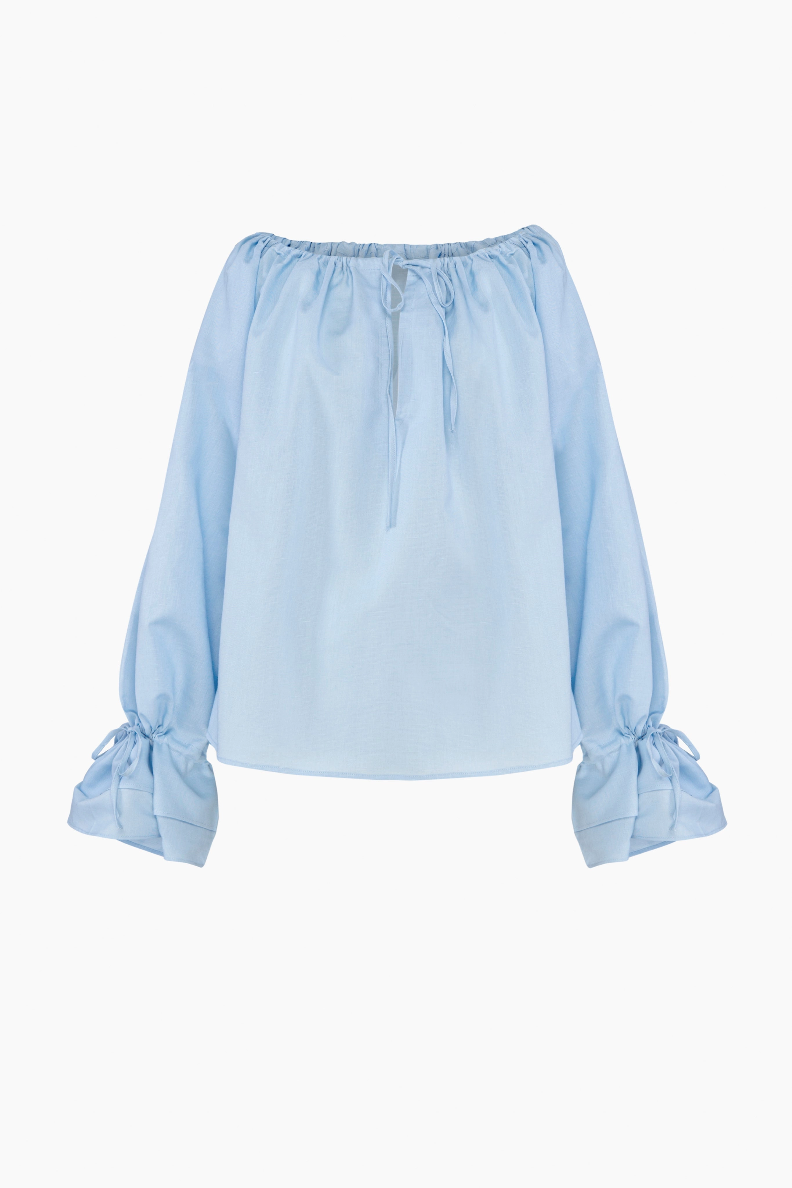 Cha-Cha Lounge Blouse in Blue