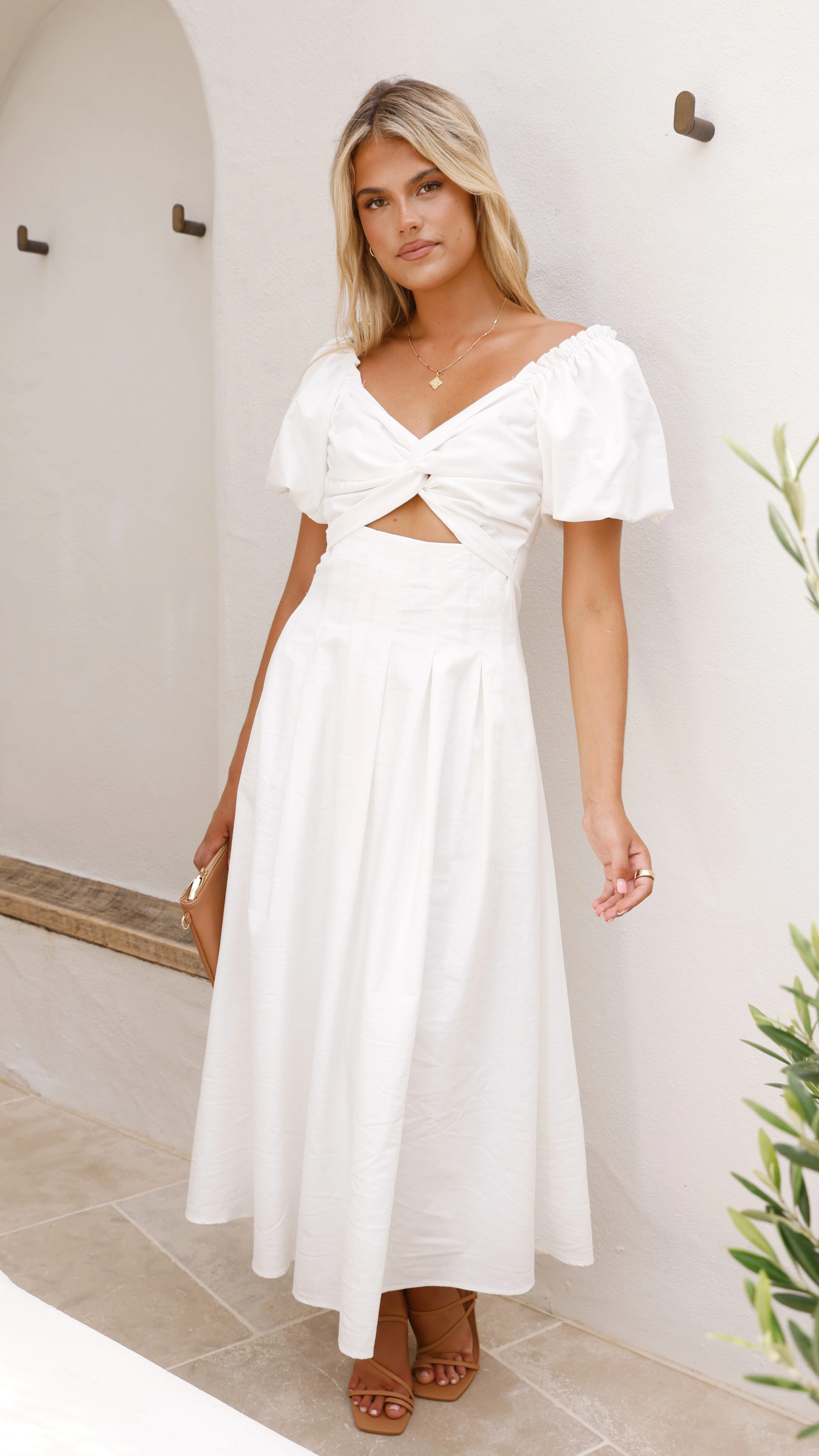 Christina Maxi Dress - White