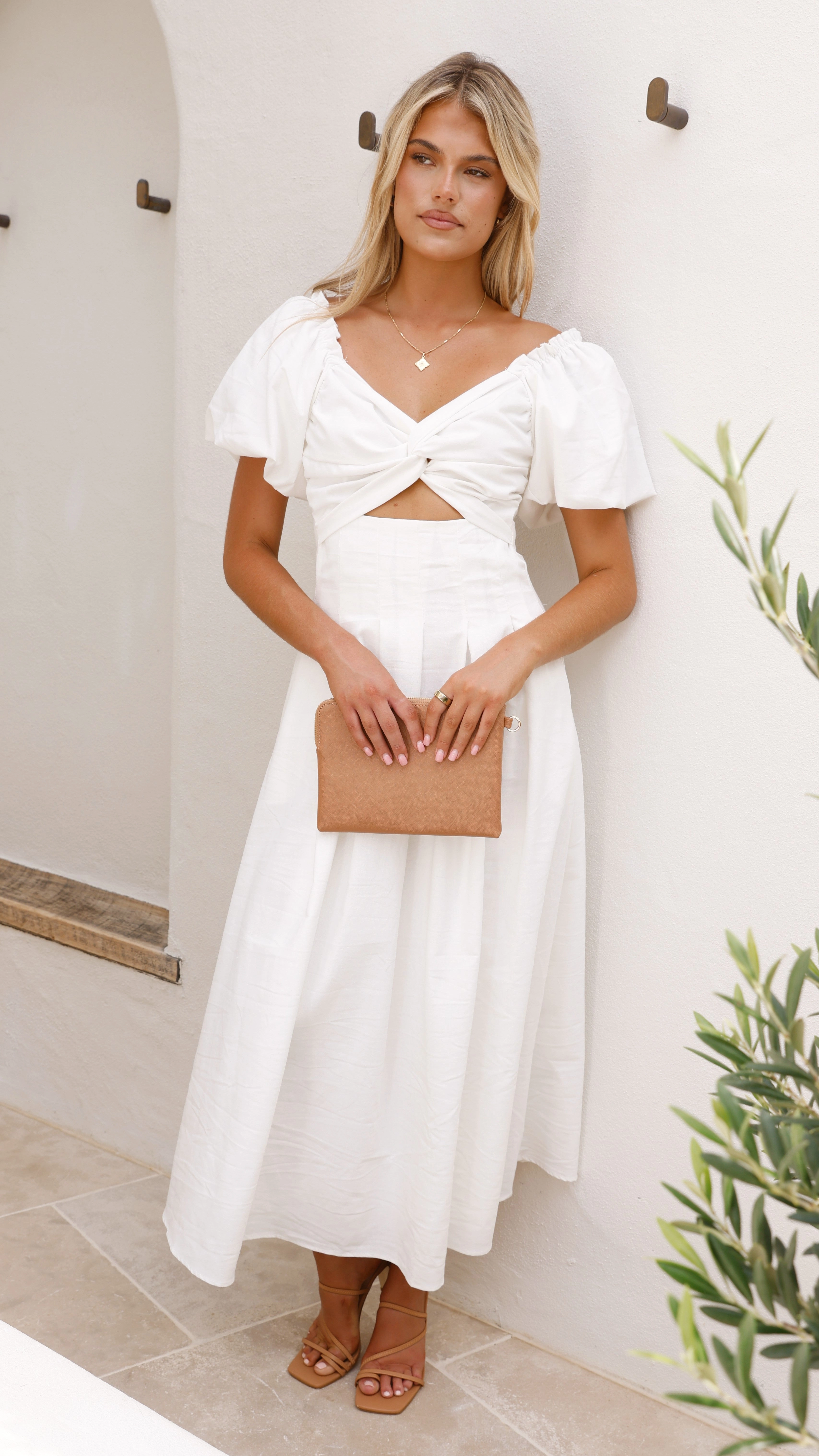 Christina Maxi Dress - White