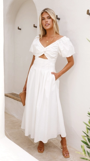 Christina Maxi Dress - White