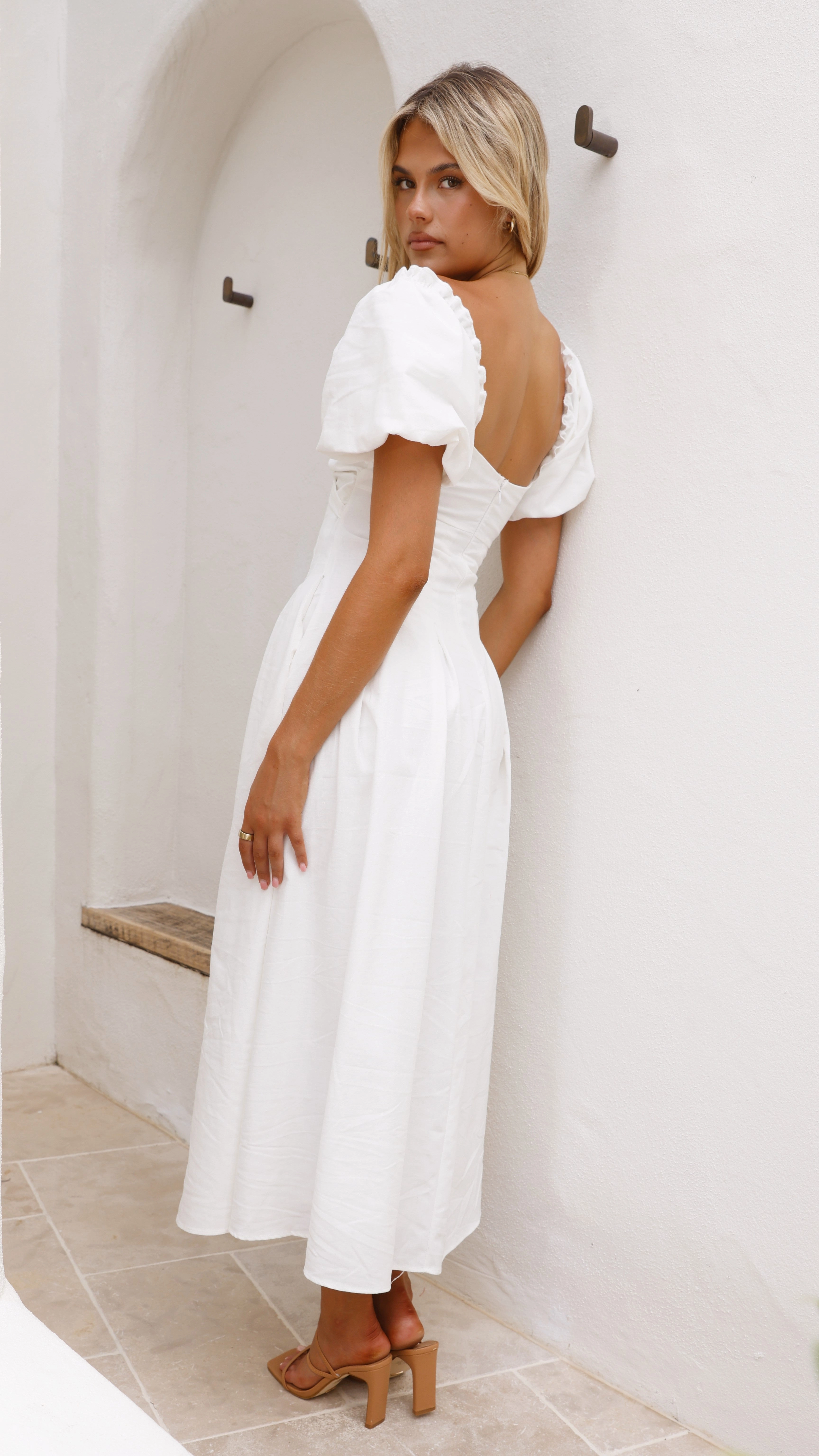 Christina Maxi Dress - White