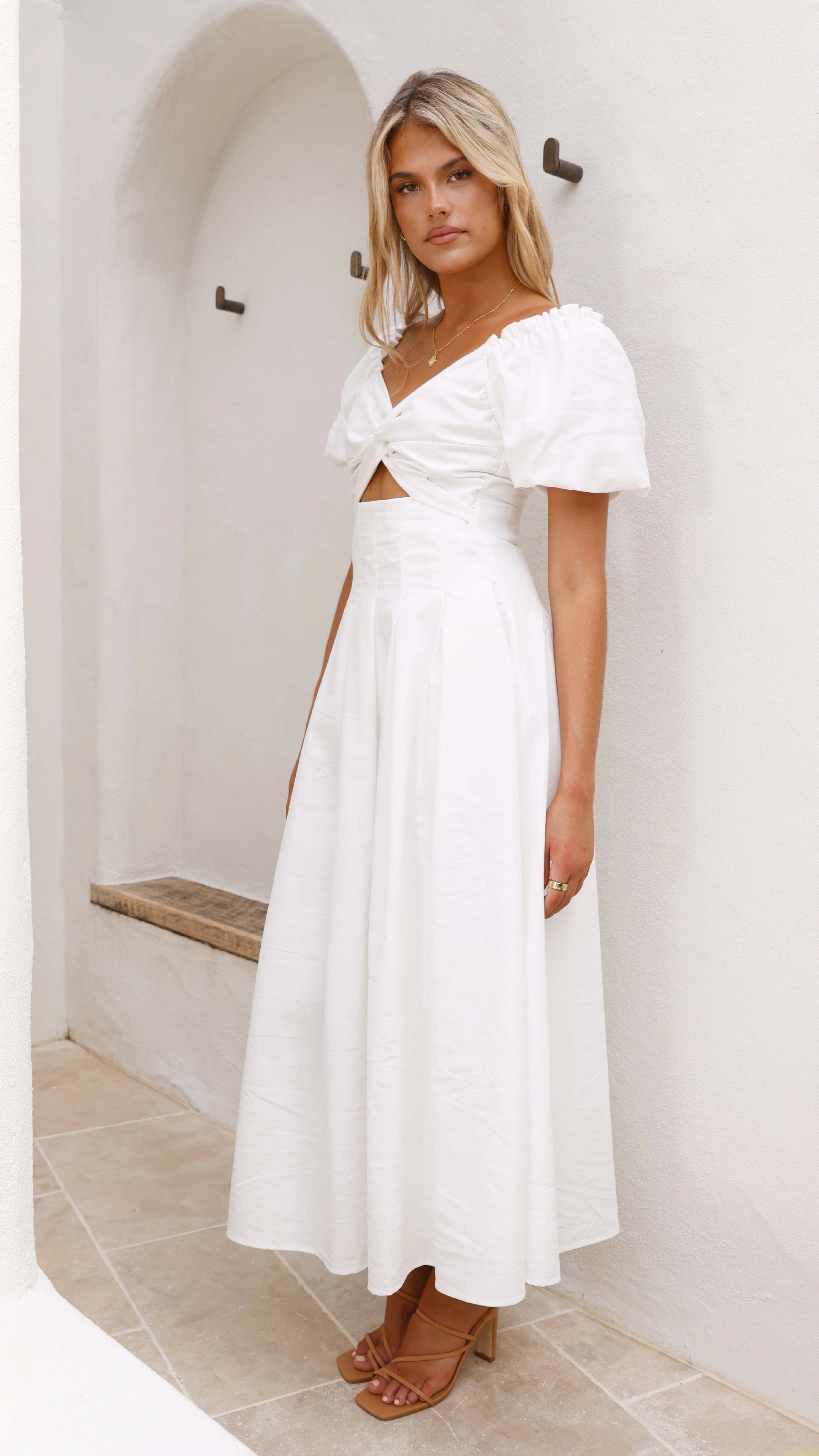 Christina Maxi Dress - White