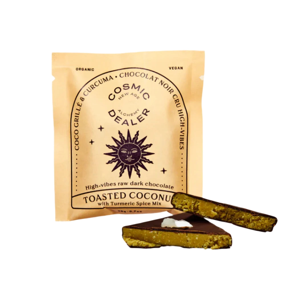 Cosmic Dealer Toasted Coconut & Turmeric Chocolates - 10 Pack