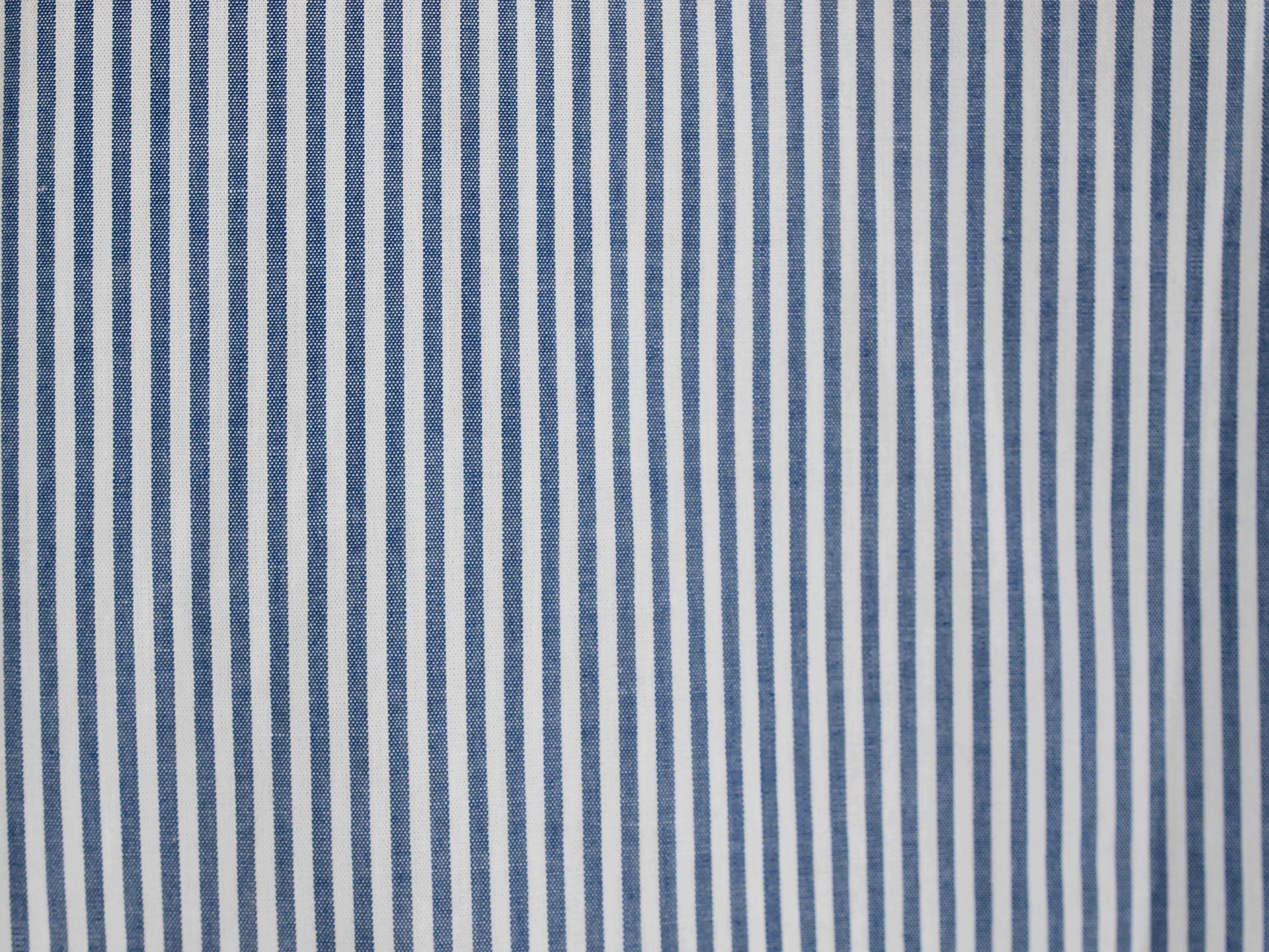 Cotton Long Sleeve Pajama In Navy Stripe