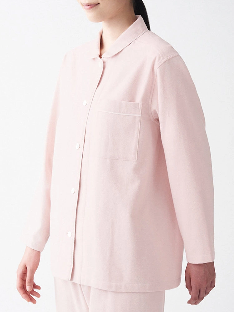 Cotton Plaid Pajamas Set Long Sleeve Sleepwear for Men&Women