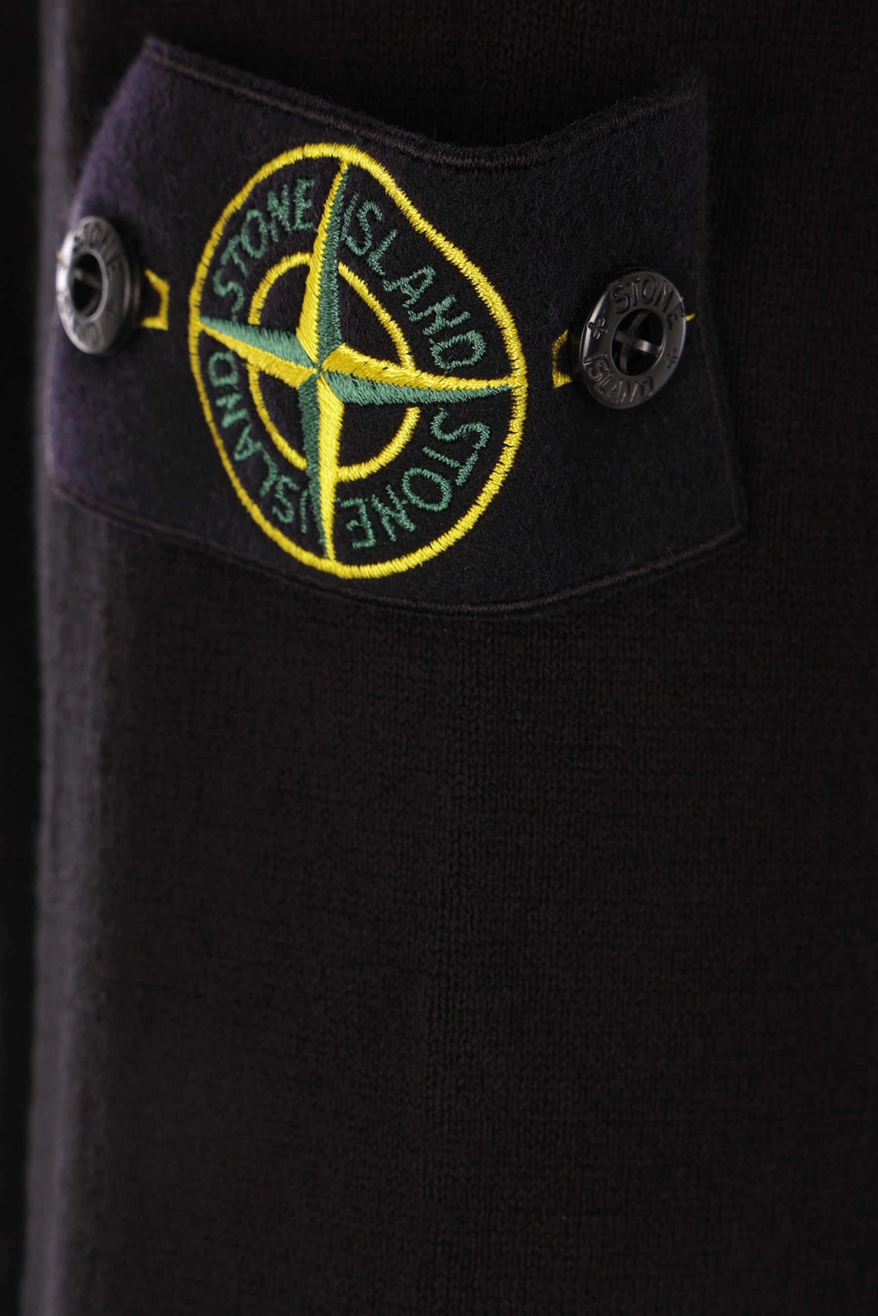 cotton sweater with logo badge