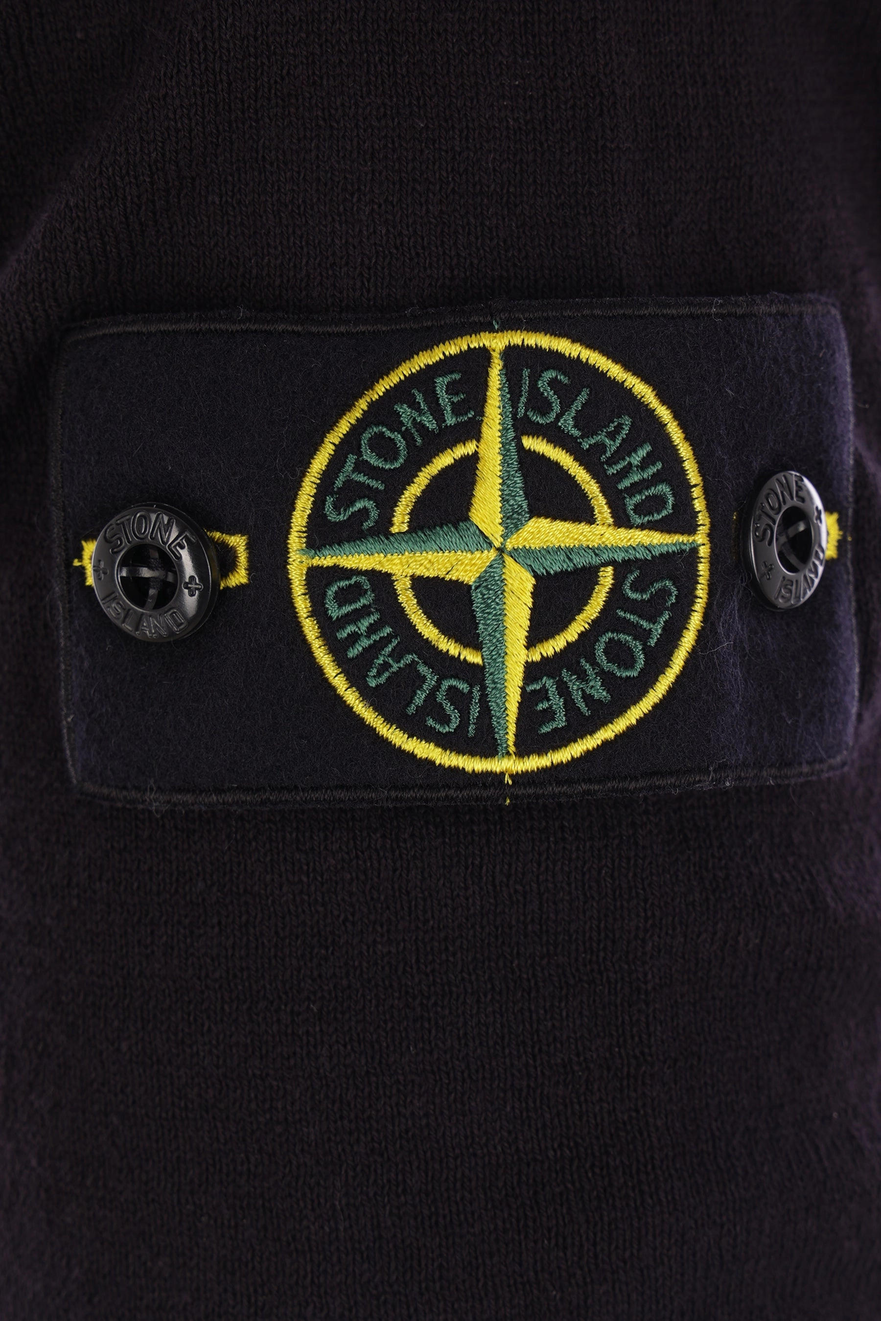 cotton sweater with logo badge