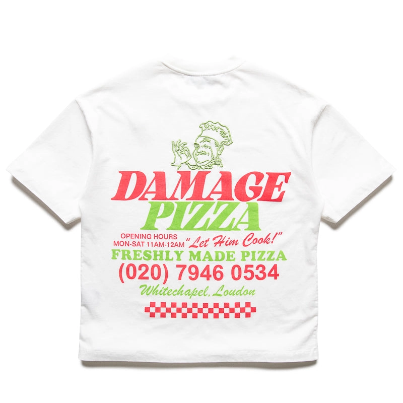 Criminal Damage Pizza Tee - Off White