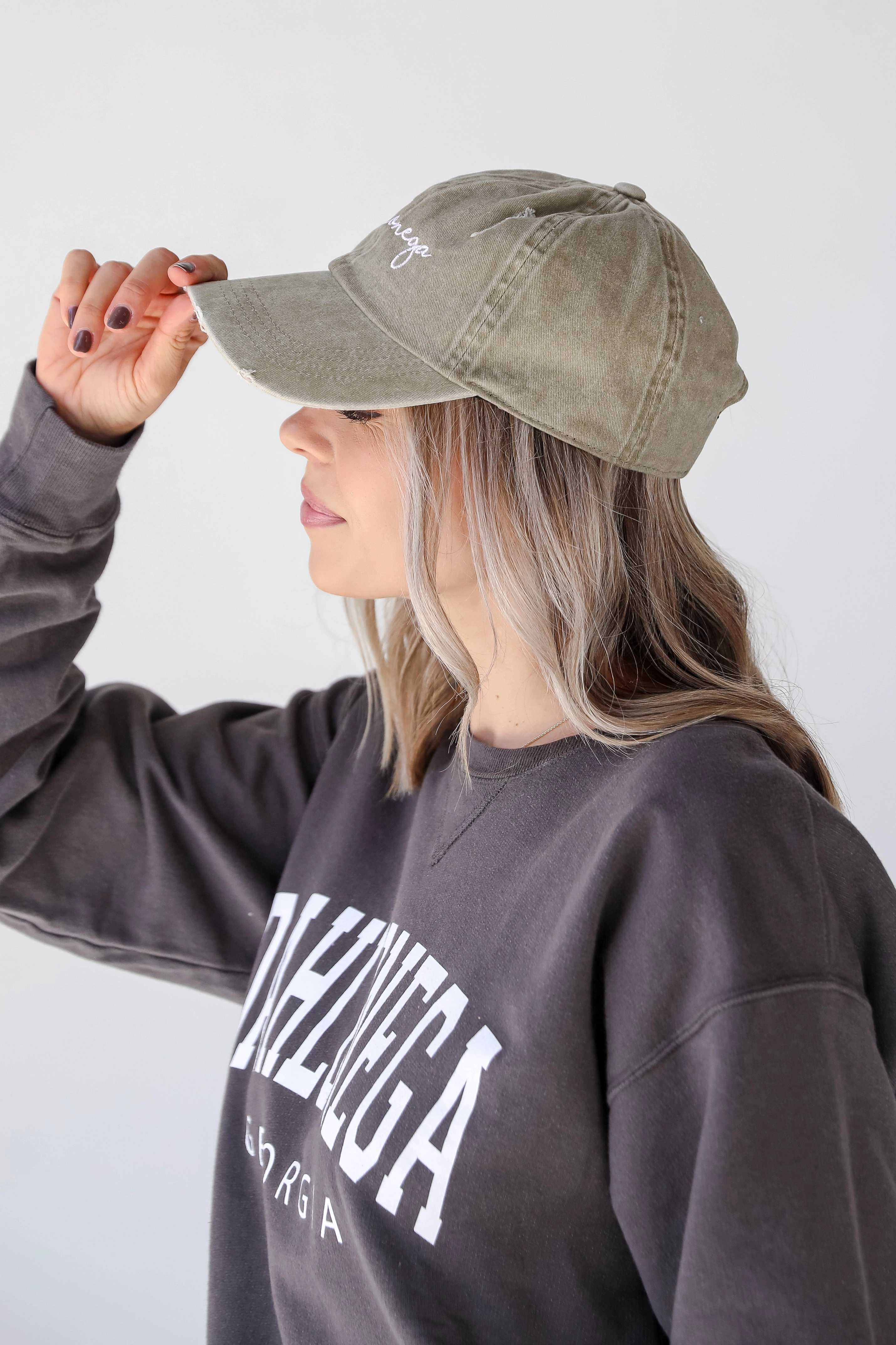 Dahlonega Vintage Script Embroidered Hat
