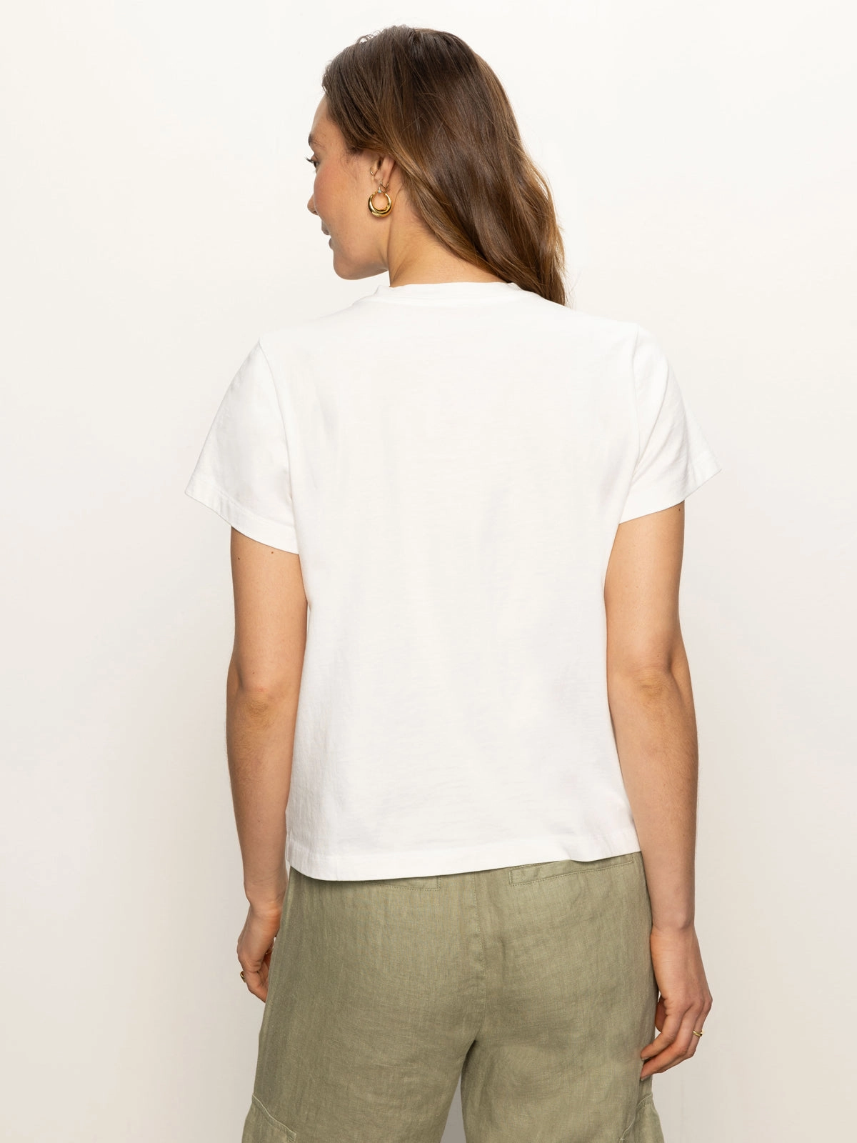 Embroidered Perfect Tee White