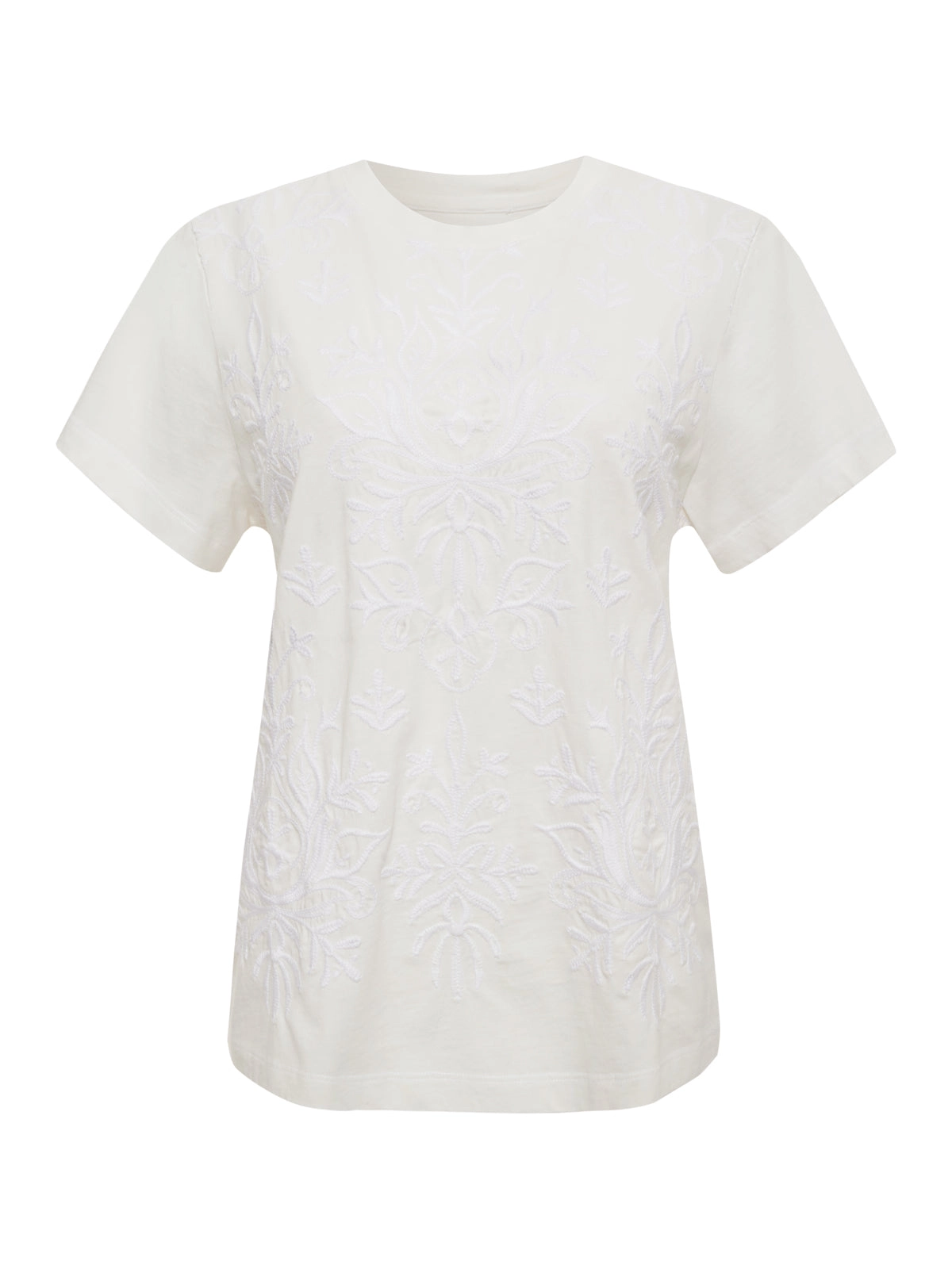 Embroidered Perfect Tee White