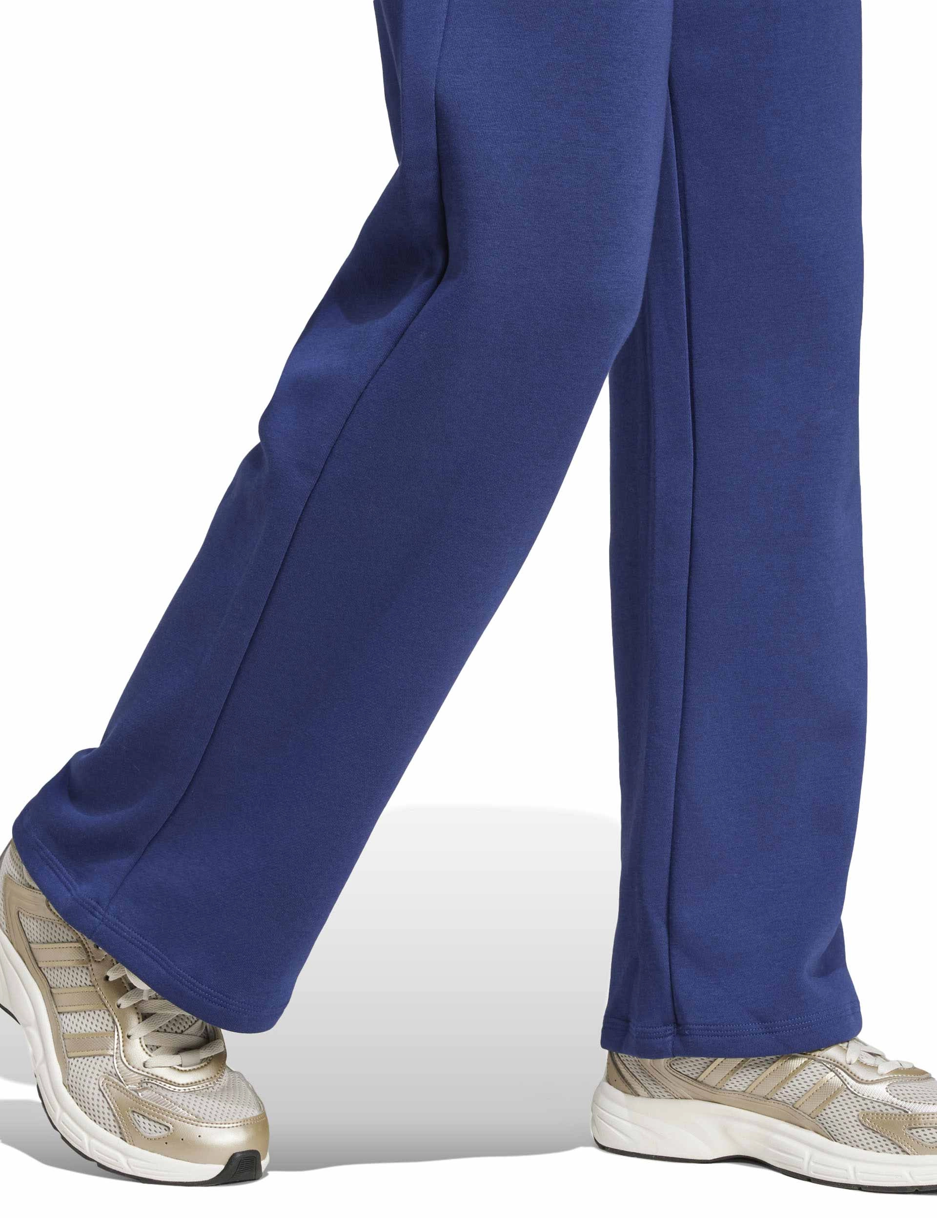 Essentials Small Logo Feel Cozy Open-Hem Joggers - Dark Blue/White