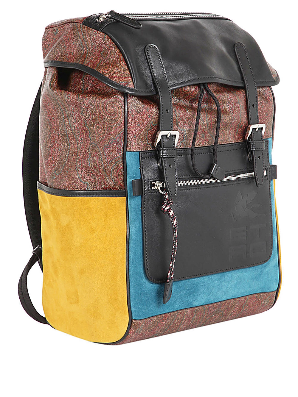 Etro Paisley Printed Patchwork Backpack