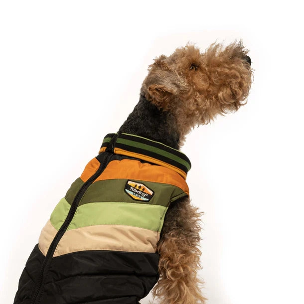 Fabdog Black Chevron Coat For Dogs