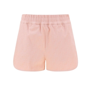 Fendi FF Printed Denim Shorts