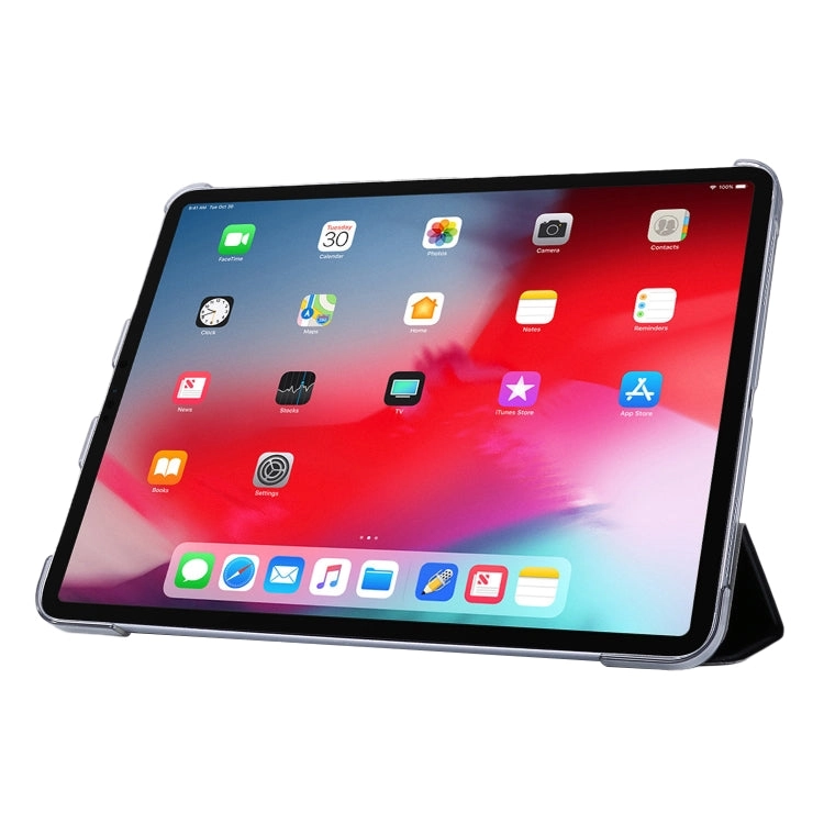 For iPad Pro Silk Texture Three-fold Horizontal Flip Leather Tablet Case with Holder  Pen Slot