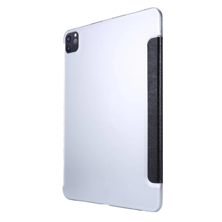 For iPad Pro Silk Texture Three-fold Horizontal Flip Leather Tablet Case with Holder  Pen Slot