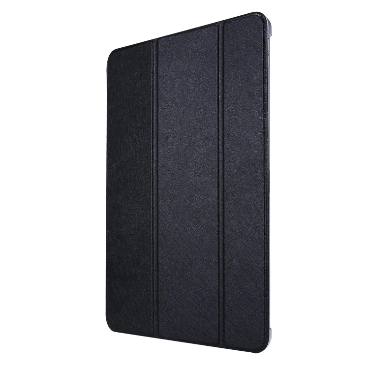 For iPad Pro Silk Texture Three-fold Horizontal Flip Leather Tablet Case with Holder  Pen Slot