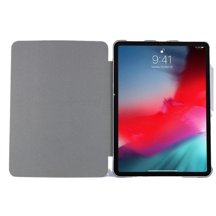 For iPad Pro Silk Texture Three-fold Horizontal Flip Leather Tablet Case with Holder  Pen Slot