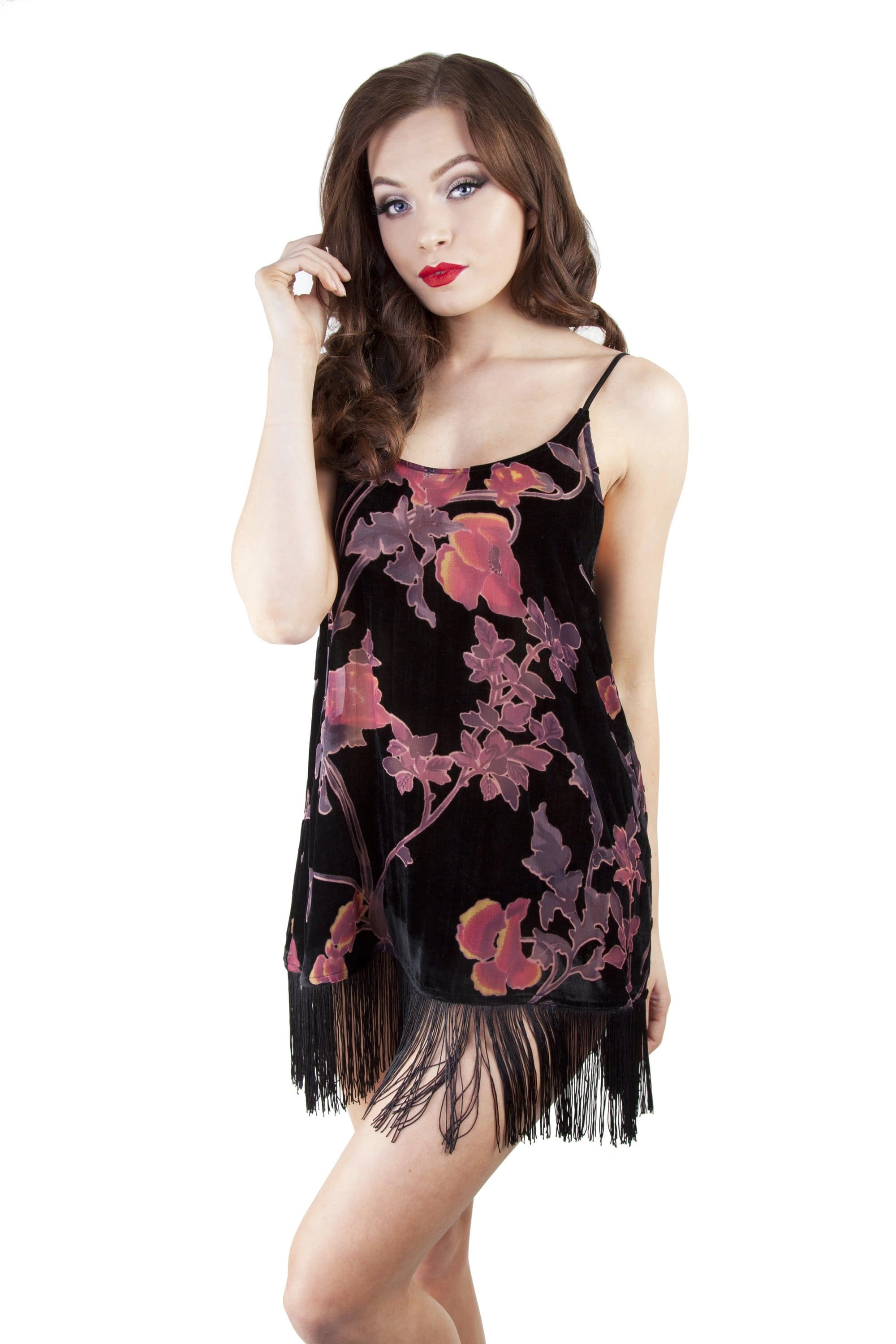 Francois Black Deco Devore Chemise
