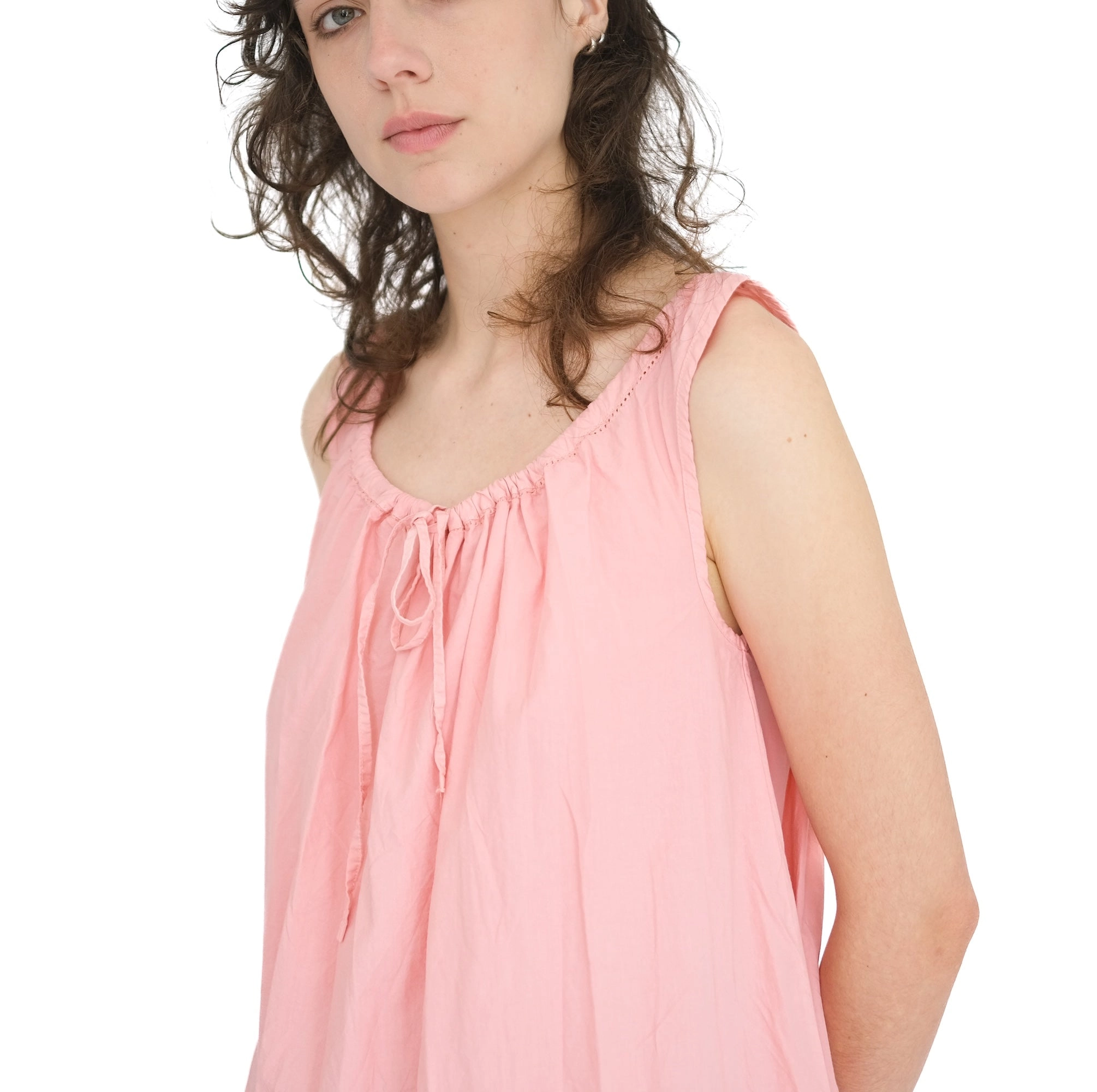 Gathered Chemise,  Geranium