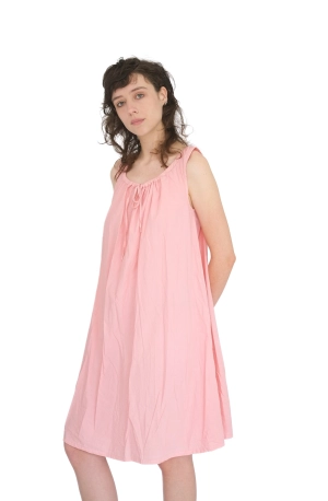 Gathered Chemise,  Geranium