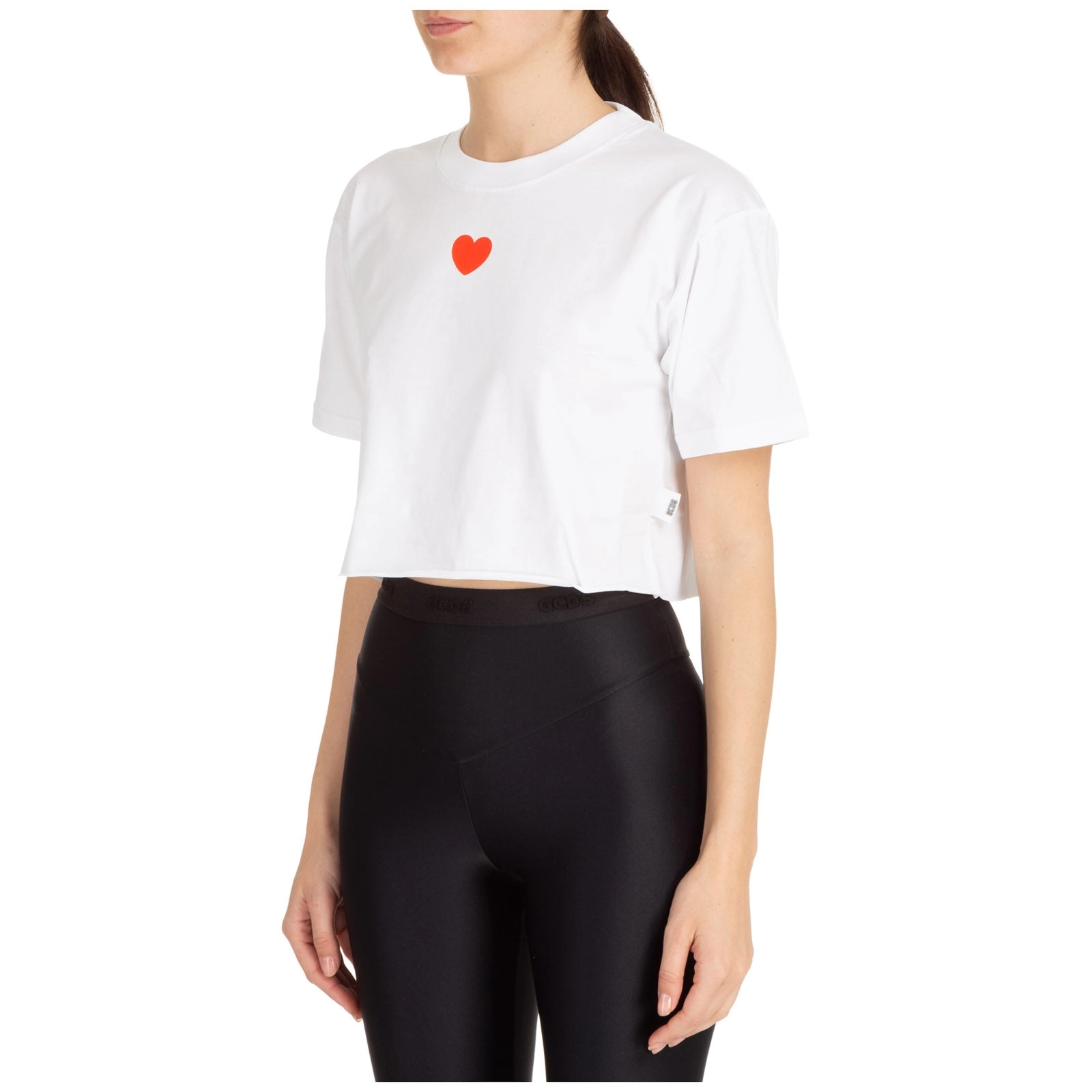 GCDS Cute Logo Tape Cropped T-Shirt
