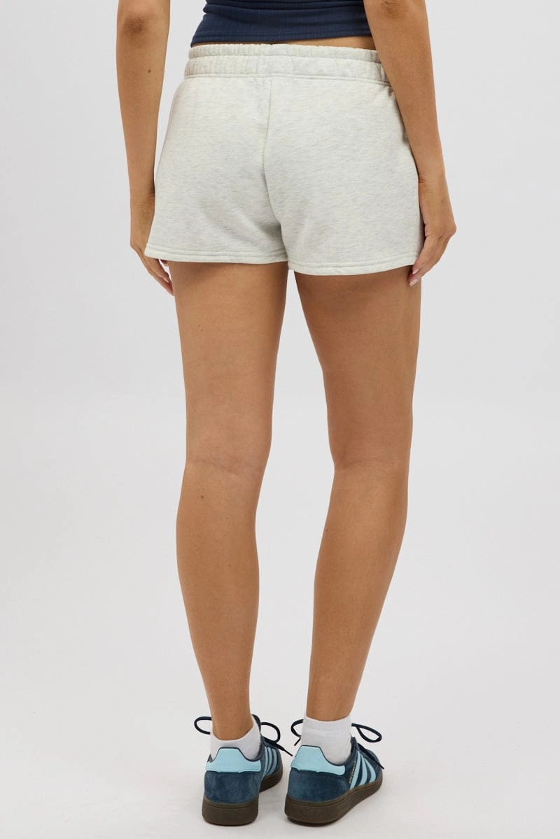 Grey Track Shorts Elasticated