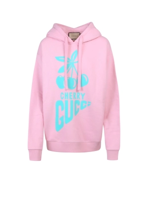 Gucci Cherry Printed Oversized Hoodie