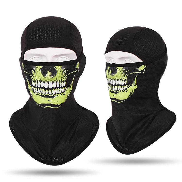 Headgear Masked Ghost Skull Anti-Terrorism Mask Riding Sunscreen Face Towel