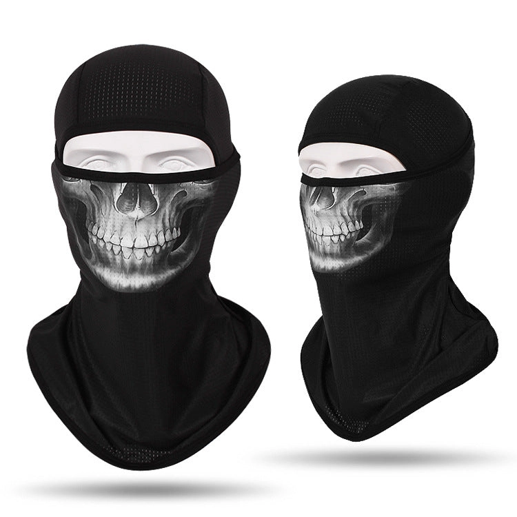 Headgear Masked Ghost Skull Anti-Terrorism Mask Riding Sunscreen Face Towel