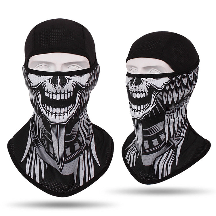 Headgear Masked Ghost Skull Anti-Terrorism Mask Riding Sunscreen Face Towel