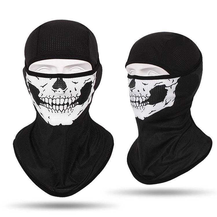 Headgear Masked Ghost Skull Anti-Terrorism Mask Riding Sunscreen Face Towel