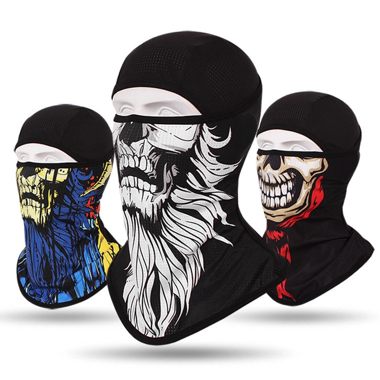 Headgear Masked Ghost Skull Anti-Terrorism Mask Riding Sunscreen Face Towel